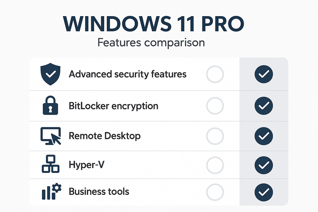 Windows 11 Pro Features Comparison