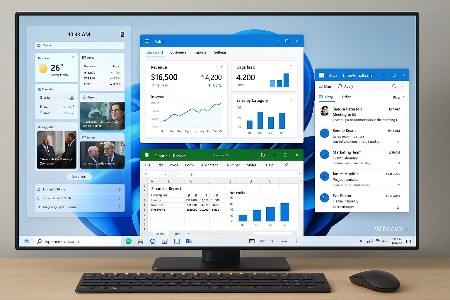 Windows 11 Pro Desktop Environment