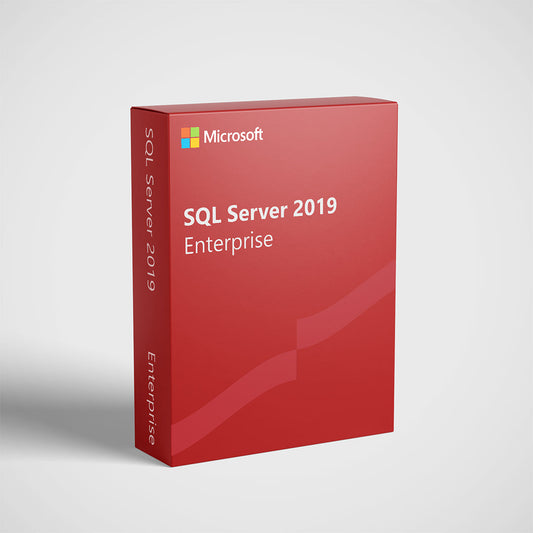 Microsoft SQL Server Enterprise 2 Core license red retail box for SQL Server 2019 Enterprise by Microsoft