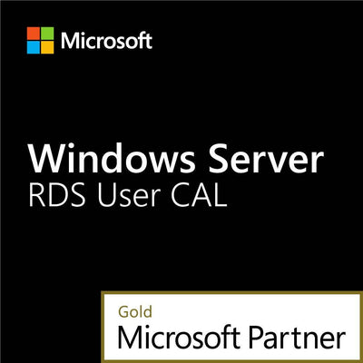 Microsoft Windows Server 2022 Remote Desktop 50 User CAL product image with Gold Partner logo